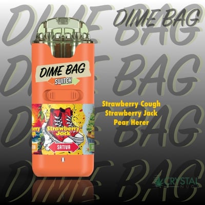 Shop Dime Bag - Strawberry Cough x Pear Herer Switch - [1g] Sativa