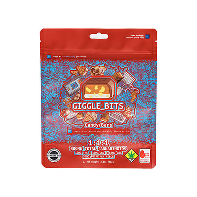 Shop Chocolate Covered Giggle Bits [10pk] (100mg CBD/100mg CBG
