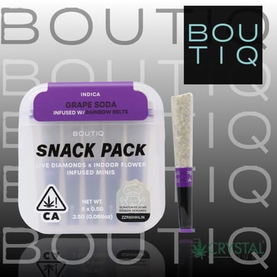 Shop Boutiq - Grape Soda 5pk Infused Prerolls - [2.5g] Indica
