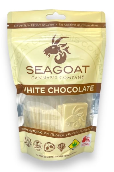 Shop White Chocolate [Single] (10mg) | Dockside Cannabis - Green