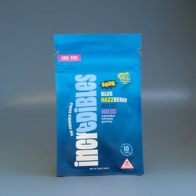 Shop 1:1 Sour Blue Razzberry + CBG [10pk] (50mg CBG/50mg THC