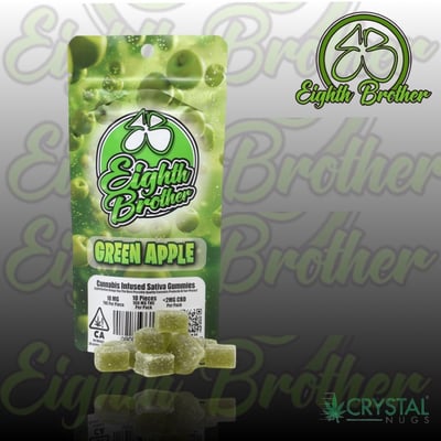 Shop Green Apple [10pk] (100mg) | Crystal Nugs Dispensary