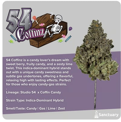 Shop 54 Coffins - (14g) Pre-Ground Flower (TAC: 24.5%) | Himalayan