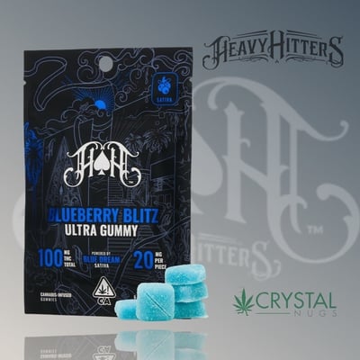 Shop Blueberry Blitz | Sativa - Ultra Pure Gummies - 100mg THC | Crystal  Nugs Dispensary Sacramento, CA