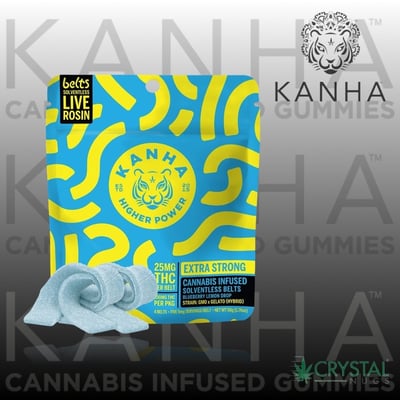 Shop Blueberry Lemon Drop Live Rosin Belts - Hybrid [4pk] (100mg)
