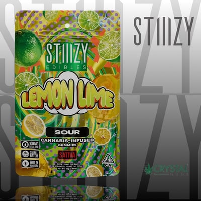 Shop Sour Lemon Lime [10pk] (100mg) | Crystal Nugs Dispensary