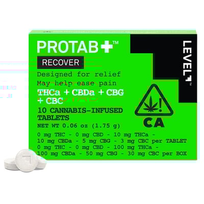 PROTAB+ RECOVER [10pk] (100mg THCa/100mg CBDa/50mg CBG/30mg CBC)