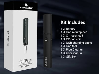 Shop Airis 8 Dip & Dab 2 in 1 Wax Pen I Electric Nectar Collector | Green  Goods