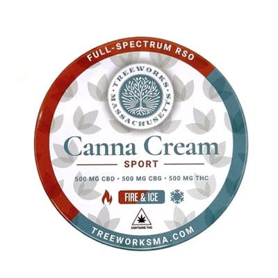 Shop Canna Cream Sport - Fire & Ice (500mg CBD/500mg CBG/500mg THC