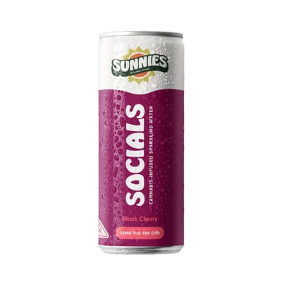 Shop Socials - Black Cherry Sparkling Water - 10mg | Revolution