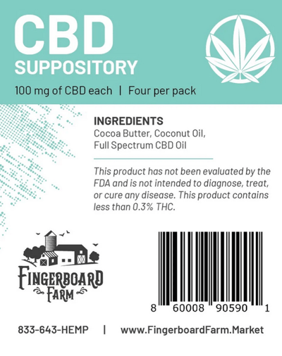 Image 4 for CBD Suppositories (100mg), a cbd product