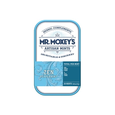 Shop Zen 50:1 CBD Peppermint Mints (1000mg CBD/20mg THC