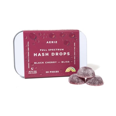 Black Cherry Bliss [20pk] (100mg THC/100mg CBN) | Aeriz