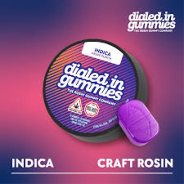 100mg - Grape Punch - Rosin Gummies (20pk) - Image 1 100mg - Grape Punch - Rosin Gummies (20pk) - Image 1