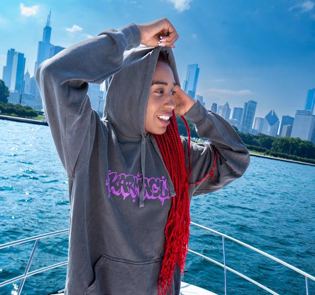 Graffiti Hoodie - Heather Gray [M] - Image 2