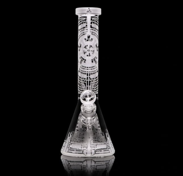 14" Nuclear Reactor Beaker w/ Collins Perc - Clear - Image 1