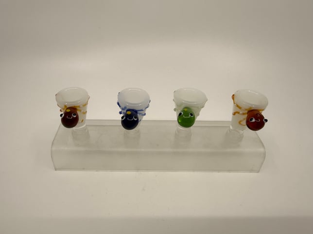 Color Octopus White Bowl Piece 14mm $8 - Image 2