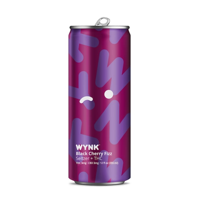Wynk - Hemp Derived Black Cherry Fizz 12oz (3mg THC 3mg CBD) - Image 2