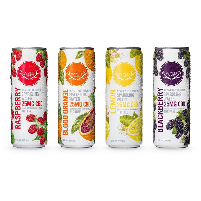 25mg Blood Orange CBD Sparkling Water - Image 2