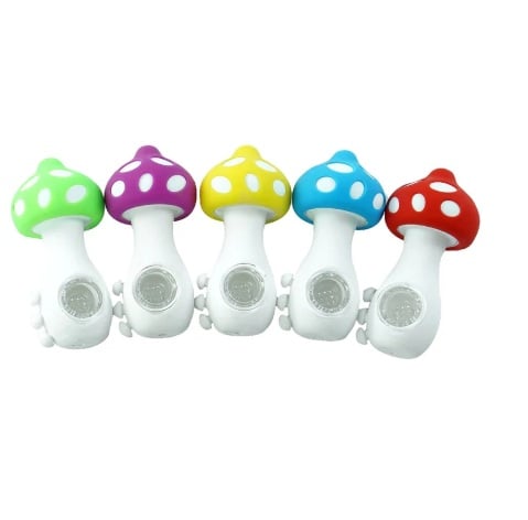 Mushroom Silicone Pipe - Image 1 Mushroom Silicone Pipe - Image 1