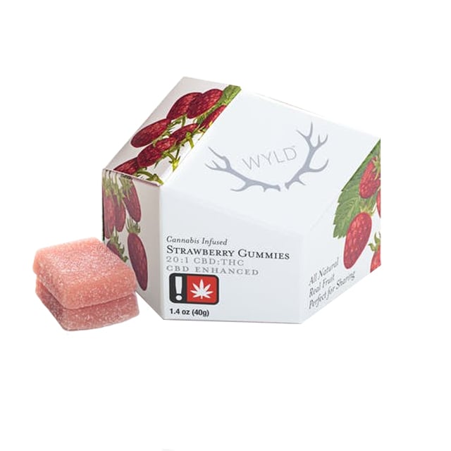 Strawberry 20:1 CBD + Hybrid Enhanced Gummies | 200mg CBD:10mg THC - Image 1