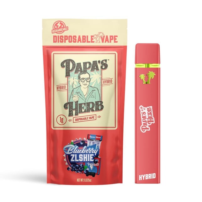 Papas Herb - Blueberry Zlushie Disposable (1g) - Image 1 Papas Herb - Blueberry Zlushie Disposable (1g) - Image 1
