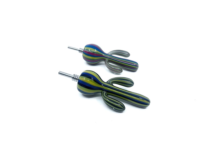 PARA - Stripped Cactus Dab Straw $25 - Image 1 PARA - Stripped Cactus Dab Straw $25 - Image 1