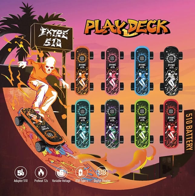 Skateboard PlayDeck - Red - Image 3