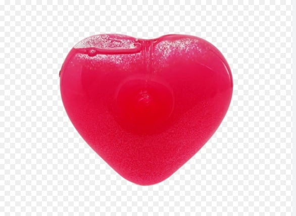 Glitter Filled Glycerin Heart Pipe - $25 - Image 2 Glitter Filled Glycerin Heart Pipe - $25 - Image 2