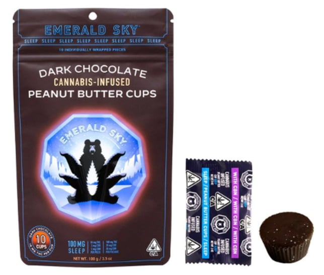 Peanut Butter Cups Dark Chocolate | 10pk/10mg - 100mg | Hybrid - Image 1 Peanut Butter Cups Dark Chocolate | 10pk/10mg - 100mg | Hybrid - Image 1