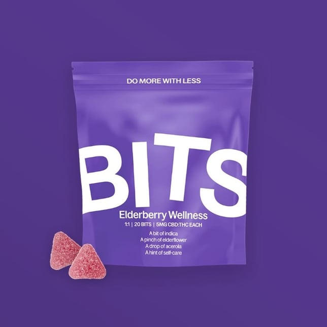 BITS - Elderberry Wellness CBD Gummies (100mg 20pk) - Image 1 BITS - Elderberry Wellness CBD Gummies (100mg 20pk) - Image 1