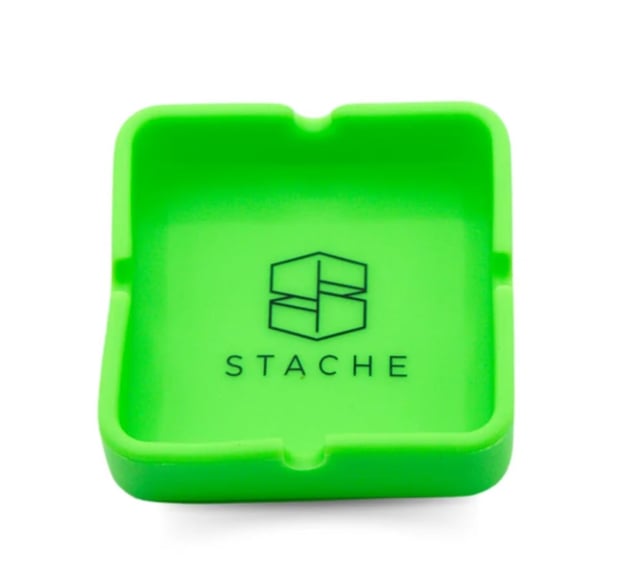 Silicone Ash Tray - Green - Image 1
