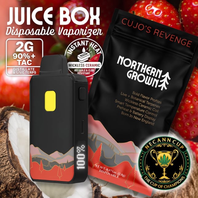 Northern Grown - Cujo's Revenge Juice Box Disposable (2g) - Image 1 Northern Grown - Cujo's Revenge Juice Box Disposable (2g) - Image 1