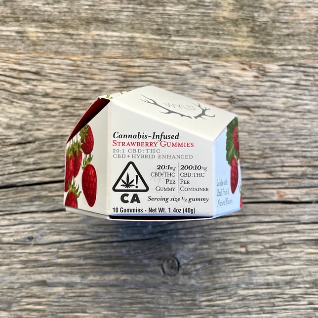 Strawberry 20:1 CBD + Hybrid Enhanced Gummies | 200mg CBD:10mg THC - Image 2