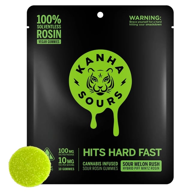Sour Melon Rush [10pk] (100mg) - Image 1
