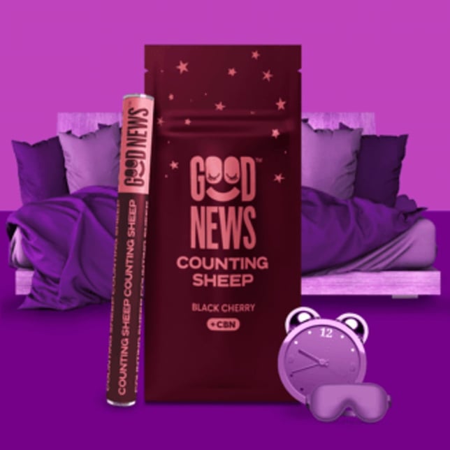COUNTING SHEEP: Black Cherry Vape Pen with CBN (1000mg) - Image 1 COUNTING SHEEP: Black Cherry Vape Pen with CBN (1000mg) - Image 1