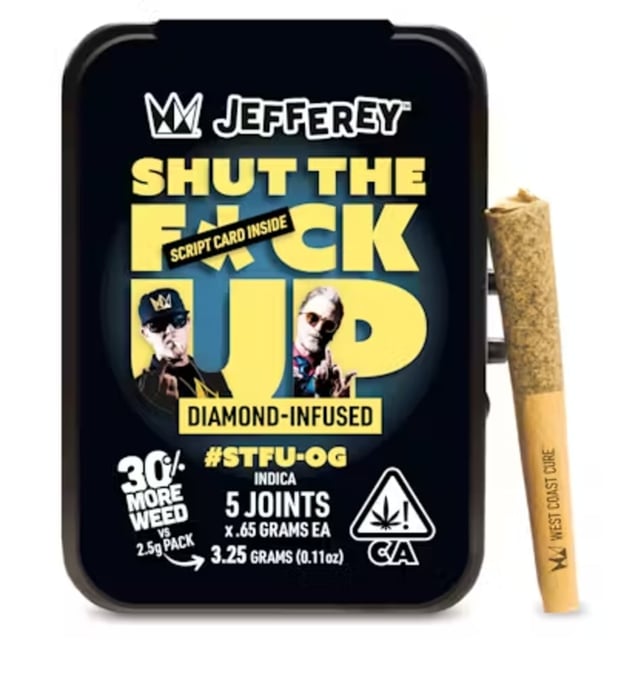 STFU - Jefferey Infused Joint .65g 5 Pack - Image 1 STFU - Jefferey Infused Joint .65g 5 Pack - Image 1