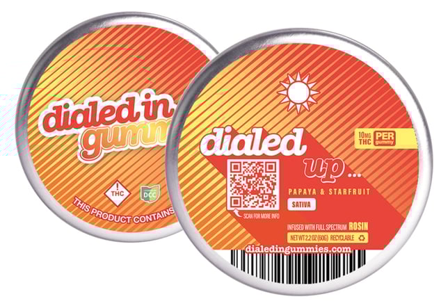 Dialed In Rosin Gummies (S) 100mg 10pk - Image 1 Dialed In Rosin Gummies (S) 100mg 10pk - Image 1
