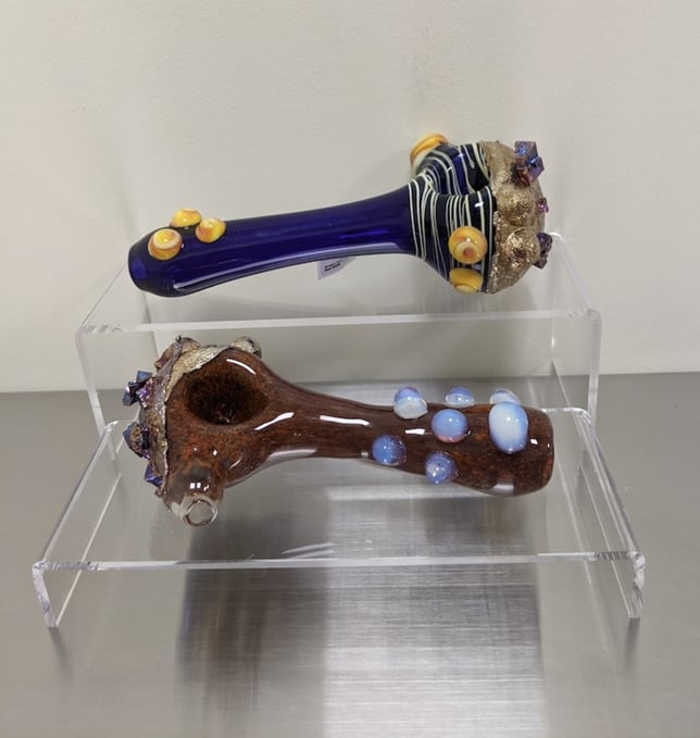 Blazin J's - Bismuth Hand Pipe (Large) - Image 1 Blazin J's - Bismuth Hand Pipe (Large) - Image 1