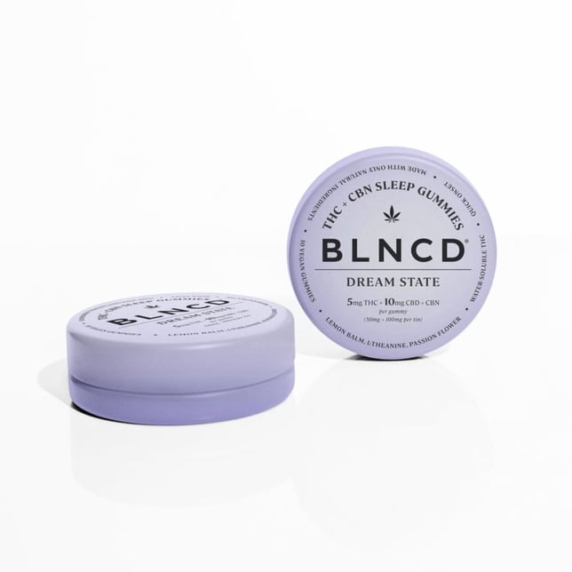 BLNCD - Hemp Derived - Dream State Moonlit Berry Gummies 5mg THC 10mg CBN 10mg CBD 10pk - Image 1 BLNCD - Hemp Derived - Dream State Moonlit Berry Gummies 5mg THC 10mg CBN 10mg CBD 10pk - Image 1