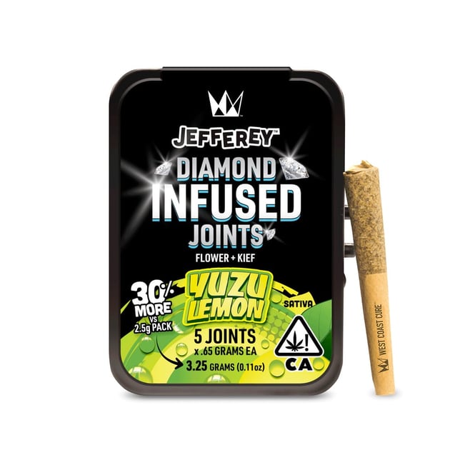 Yuzu Lemon - Jefferey Infused Joint .65g 5 Pack - Image 1 Yuzu Lemon - Jefferey Infused Joint .65g 5 Pack - Image 1