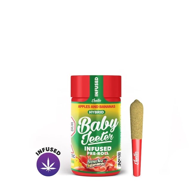 Jeeter - Apples and Bananas (S) Infused Baby Jeeter 0.5g 5pk (2.5g) - Image 1 Jeeter - Apples and Bananas (S) Infused Baby Jeeter 0.5g 5pk (2.5g) - Image 1