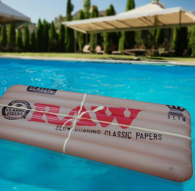 Rolling Paper Pool Floaty - Image 1 Rolling Paper Pool Floaty - Image 1