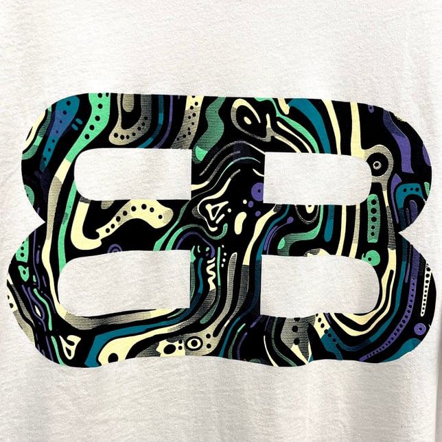 Trippy Double B Tee - Cream [L] - Image 3