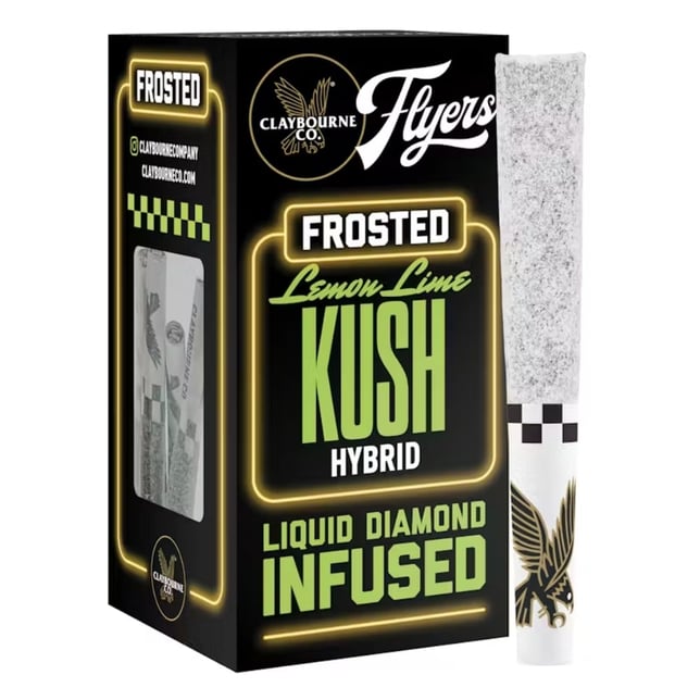 Lemon Lime Kush (2.5g) - Diamond Frosted Flyers Pre-Rolls - Image 1 Lemon Lime Kush (2.5g) - Diamond Frosted Flyers Pre-Rolls - Image 1