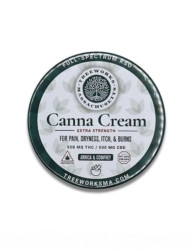 Treeworks - Full Spectrum RSO Canna Cream Extra Strength (500mg THC 500mg CBD) - Image 1 Treeworks - Full Spectrum RSO Canna Cream Extra Strength (500mg THC 500mg CBD) - Image 1