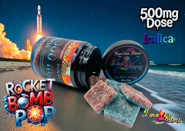 MED - Equilibrium Rosin Gummies Rocket Bomb (I) 500mg 10pk - Image 1