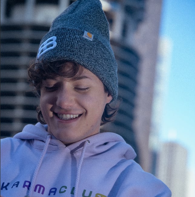 Karma Club x Carhartt Beanie (Heather Grey) - Image 2