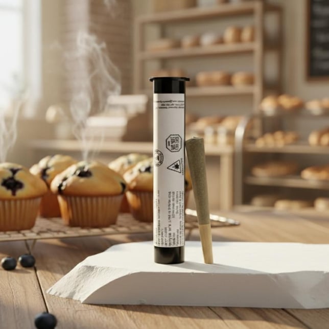 Twisted Buds - Blueberry Muffin Infused Pre-Roll (1g) - Image 1 Twisted Buds - Blueberry Muffin Infused Pre-Roll (1g) - Image 1