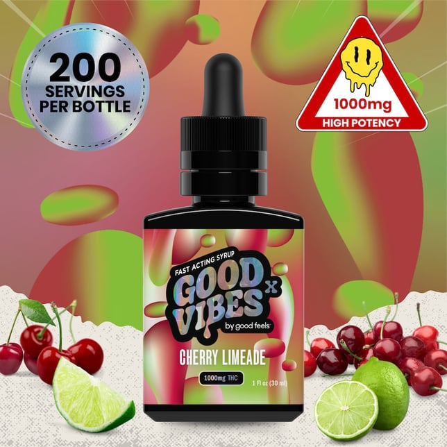 1000mg - Cherry Limeade Syrup - Image 1 1000mg - Cherry Limeade Syrup - Image 1